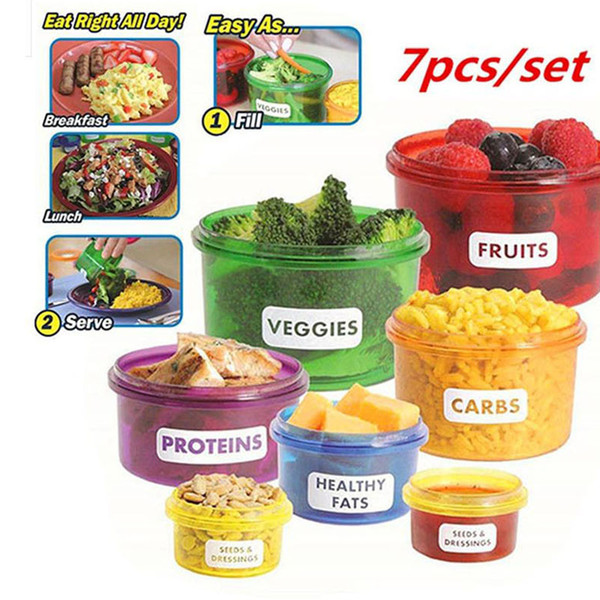 Perfect Portions Food Storage Containers Easy Way To Lose Weight MINI Portion Lunch Boxes Control Containers Food Storage ZA2790