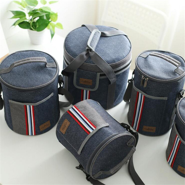 Oxford Fabric Picnic Lunch Drink Thermal Insulated Cooler Tote Bag 500ML Portable Carry Case Lunch Box 5 SIZE