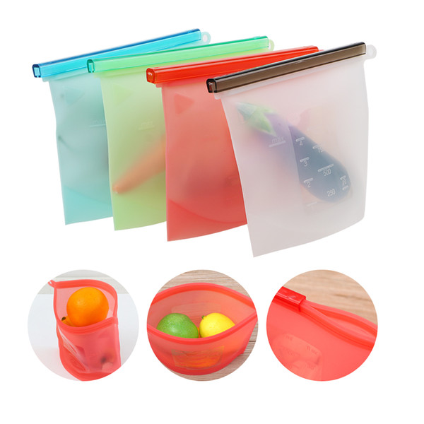 Reusable Silicone Food Preservation Bag Seal Food Storage Container Versatile Kitchen Cooking Fresh Refrigerator Fresh Bag