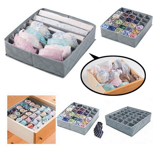 Closet Organizer Box for Underwear Bra Socks Ties Scarves Storage Drawer Divider