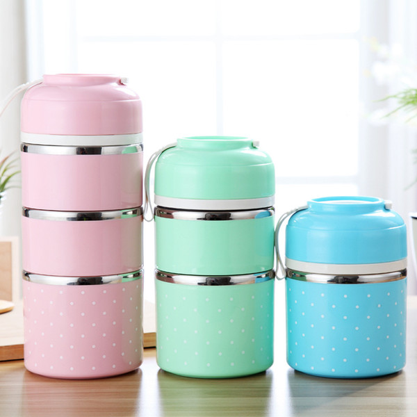 Student Lunch Box Cute Japanese Thermal Lunch Box Leak-Proof Stainless Steel Bento Box Kids Portable Picnic School Food Container