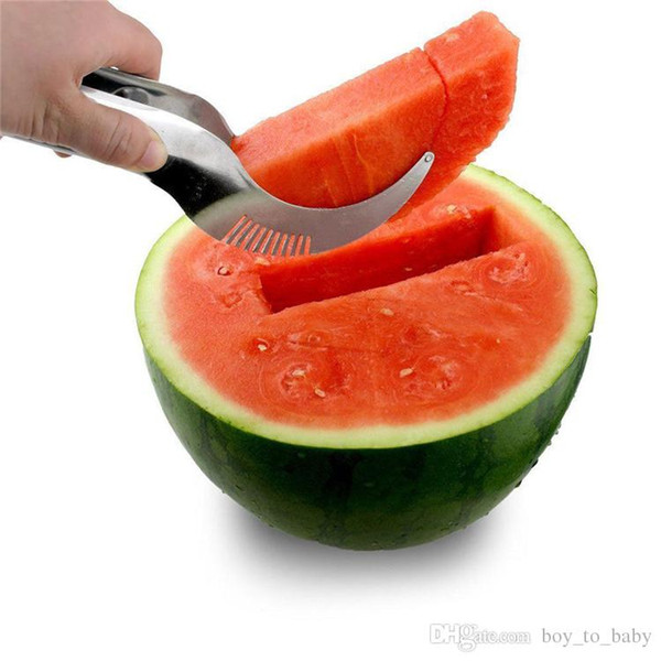 Watermelon Slicer Stainless Steel Fruit Peeler Useful Smart Kitchen Gadget Melon Cutter Knife Fruit Segmentation Watermelon Corer 50pcs