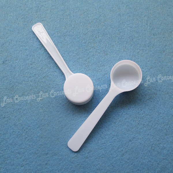 Free shipping-100pcs/lot 4g 8ML food grade PP spoon 4 gram plastic scoop for medical milk powder Liquid 97x28x16mm