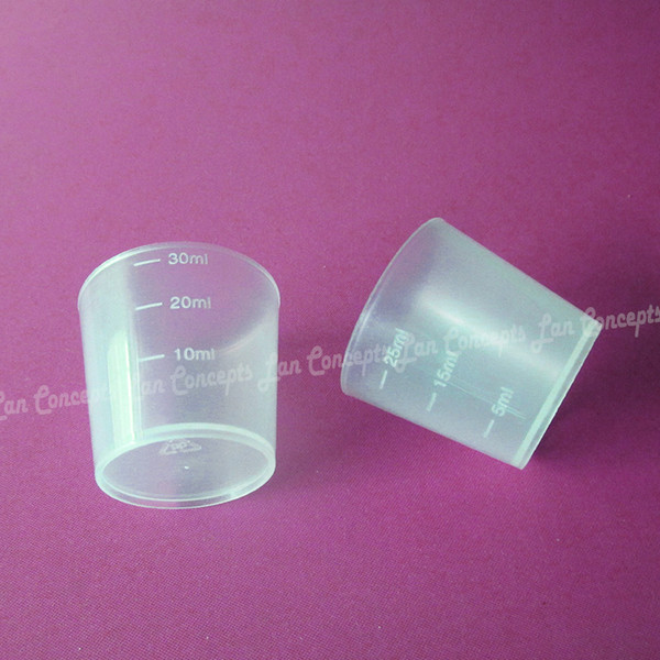 Free shipping-100pcs/lot 30ml Plastic Measuring Cups PP Measure Cup with scales for cooking baking Tool - translucence OP1018