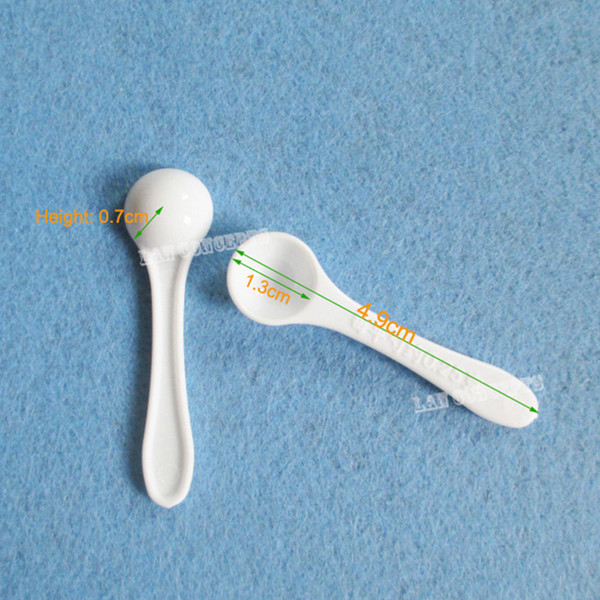 Free shipping-100pcs/lot 0.25 gram Plastic Measure Scoop 0.25g Small HDPE Measuring Spoon - 4.9x1.3x0.7cm white OP908