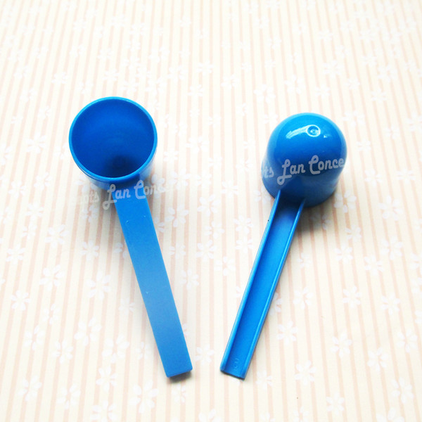 5g Plastic Scoop 5 gram 10ML Measuring Tool HDPE Spoon for Liquid medical milk powder - blue 100pcs/lot OP858