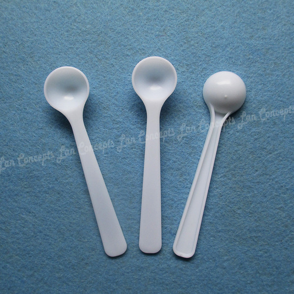 Free shipping-100pcs/lot 1g gram 2ML PP spoon plastic measuring scoop for medical milk powder Liquid 95x22x11mm -OP976