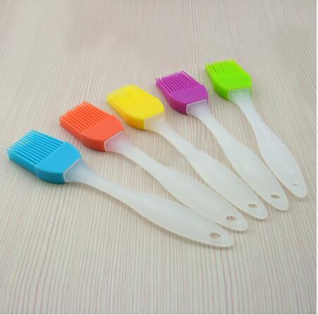 5Pcs/lots Eco-friendly Silicone Liquid Oil Cake Brush Tools Butter Bread Pastry Brush Baking Tool Sauce/ Vinegar Cooking Tools