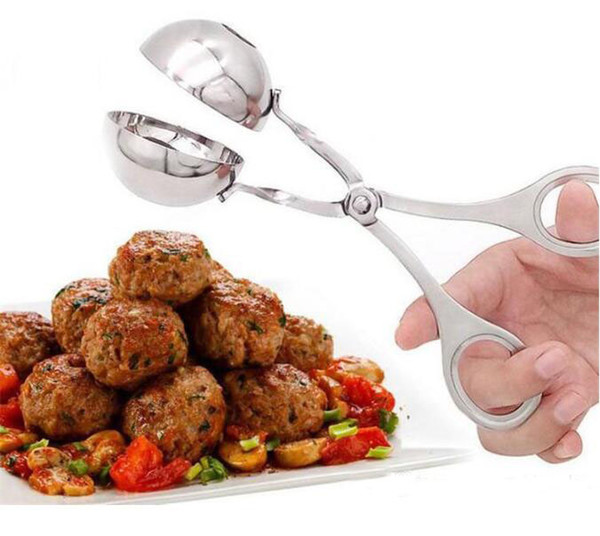 Practical Convenient Meatball Maker Stainless Steel Stuffed Meatball Clip DIY Fish Meat Rice Ball Maker Small size