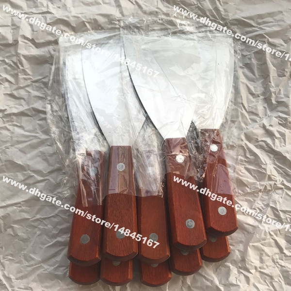 Free Shipping 1 Pack 10pcs Stainless Steel Scraper for Thai Fried Rolled Ice Cream Yogurt Roll