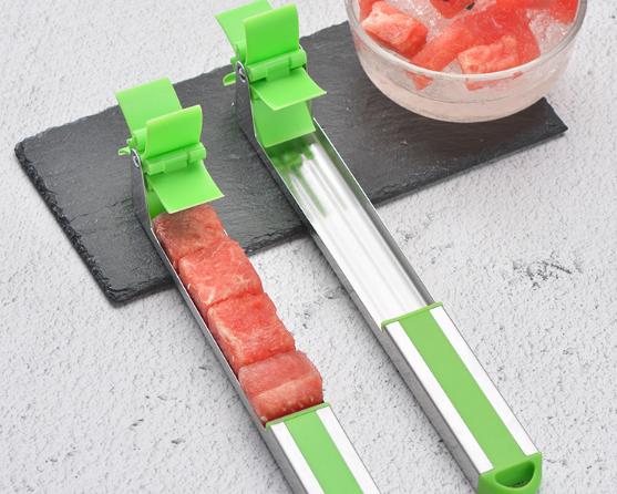 Windmill Watermelon Cutter Watermelon Slicer Cutter Stainless Steel Knife Corer Tongs Fruit Vegetable Tools Kitchen Gadgets