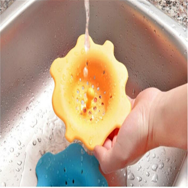 Creative Candy Flower Shape Sink Water Filter Strainer Hair Catcher Stopper Filter Ralo De Pia Kitchen Gadgets