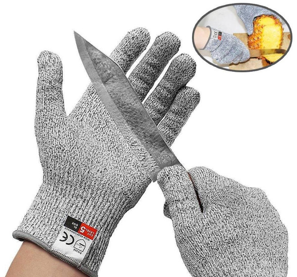 Tactical protective gloves HPPE Anti-cutting glove metal 5 Protection outdoor fishing hunting wearproof mittens chicken garden gloves Hot