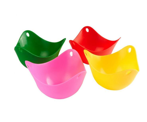 Silicone Egg Cooker Silicone Poacher Pod Boiler non-toxic Egg Steamer Peach Pod boiler 4 Colors Useful Kitchen Tools