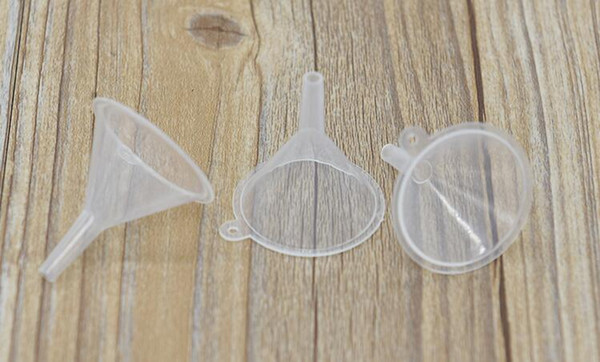 Plastic Mini Small Funnels For Perfume Liquid Essential oil filling empty bottle Packing Tool 1.5g 100pcs/lot