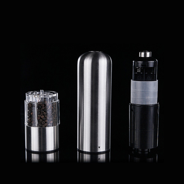 Stainless Steel Electric Salt Pepper Mill Spice Grinder Muller Kitchen Tool