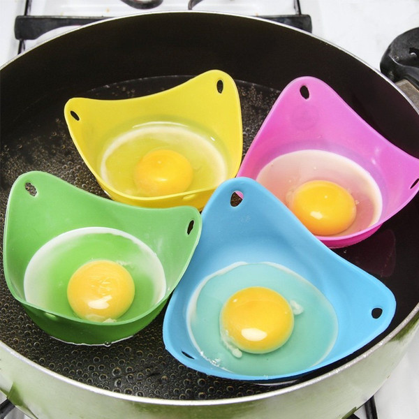 4Pcs/set Silicone Egg Poacher Poaching Pods Pan Mould Kitchen Cooking Tool Accessory Cocina Gadget Accesorios De Cocina