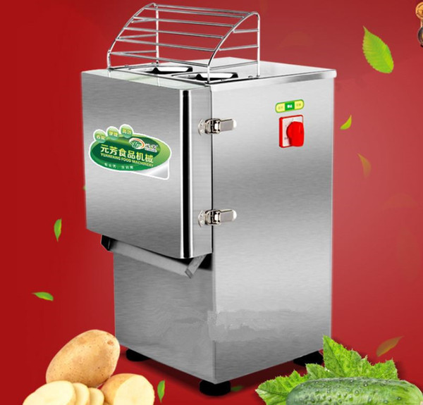 auto cutting into slicing or shred or dice machine for Potato cucumber carrot radish etc free shipping 110v/220v