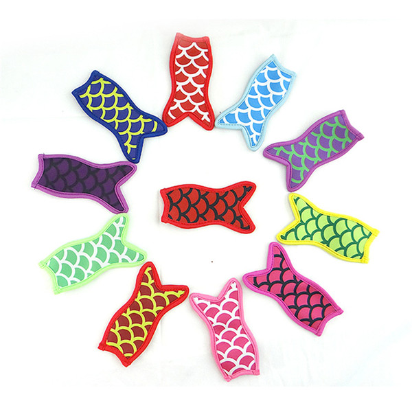 Mermaid Tail Shark Popsicle Cover Neoprene Cooler Ice Lolly Sleeve Protector Popsicle Holder Multi Design Ice Cream Tools Wholesale