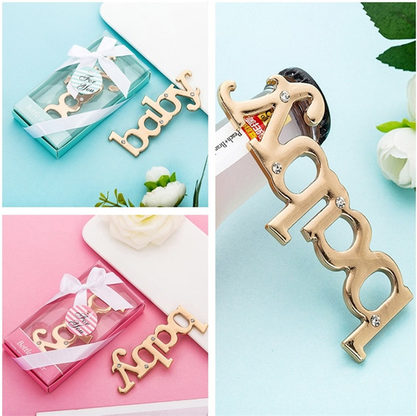 Baby Bottle Opener Baby Shower Souvenirs Boys And Girls Baptism Party Gifts Birthday Favors Table Decoration