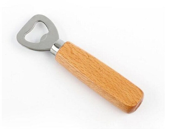 Kitchen Bottle Opener Tools Wooden Handle Beer Openers Bar Tools Soda Beer Bottle Cap Opener Wine Bottle Opener Tool