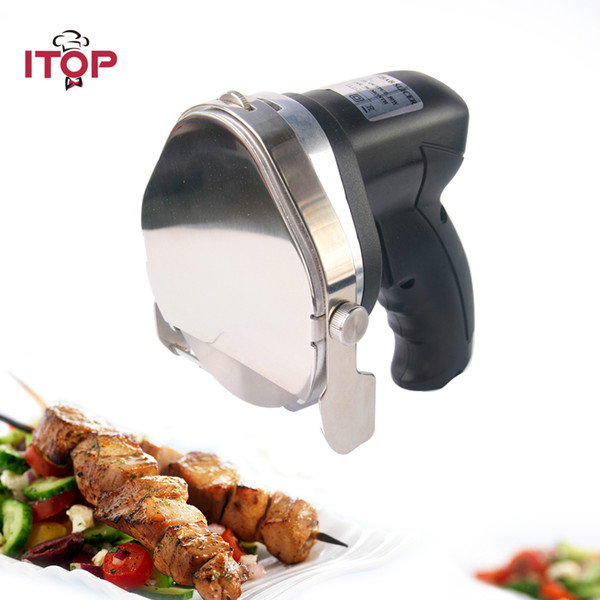 ITOP Electric Kebab Slicers for Shawarma Machine, Kitchen Knife Gyro Doner Kebab Slicer Meat Cutter 2 Blades Stainless Steel