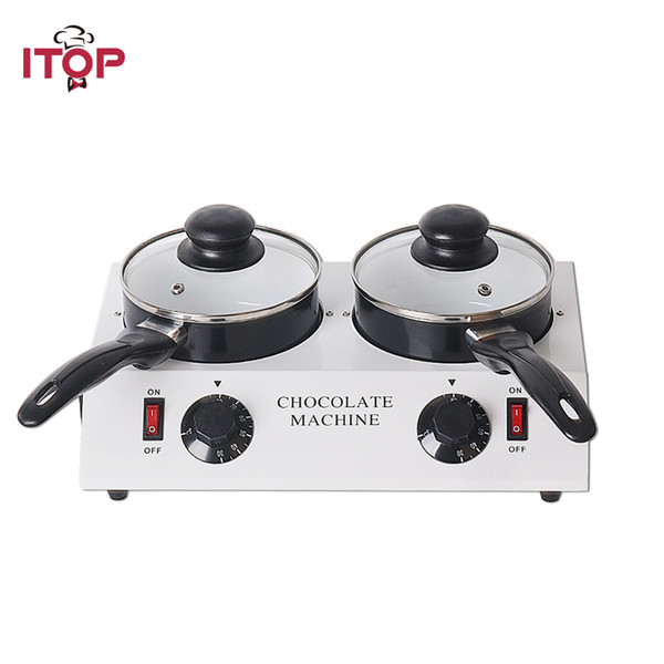 ITOP Chocolate Melting Pot Aluminum ceramic nonstick pot Commercial Chocolate Melting Machine Milk Baking Tool With 1 Pot