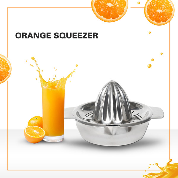 Manual Multi-function Juicer Mini Orange Squeezer Stainless Steel Lemon Compact Hand Press Home Kitchen Orange Juicer Household Tool