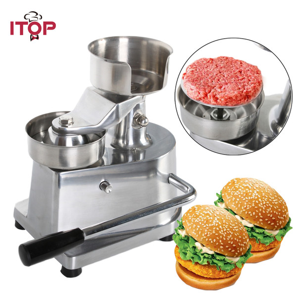 Manual Hamburger Burger Press Patty Maker Meat Patties Meatball Shaping Machine 100mm 130mm with greaseproof paper