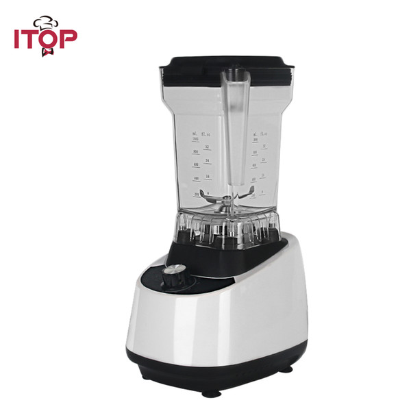 ITOP White Commercial Blender Food Mixers Vegetable Fruit Juice Extractor Milk Shake Maker High Speed Professional Blenders