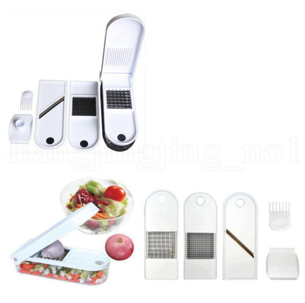 Multifunction Vegetable Chopper Slicer Cutter Potato Onion Chopper With Container Quick Dicer Onion Chopper Cutter with box LJJK1545