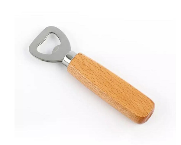 Kitchen Bottle Opener Tools Wooden Handle Beer Openers Bar Tools Soda Beer Bottle Cap Opener Wine Bottle Opener Tool