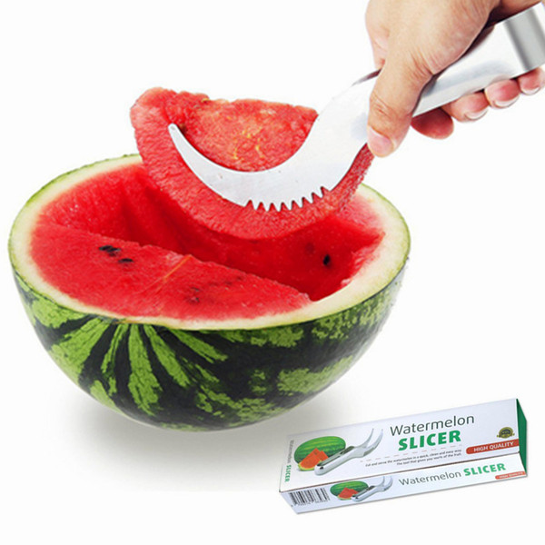 Watermelon Slicer Corer Stainless Steel Fruit Hami Melon Peeler Faster Melon Cutter-Useful & Smart Kitchen Gadget Retail Package