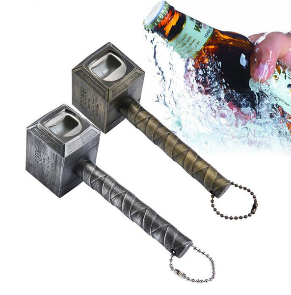 Beer Bottle Openers Hammer of Thor Shaped Bottle Opener Wine Corkscrew Beverage Wrench Jar Openers for dinner party Bar tools