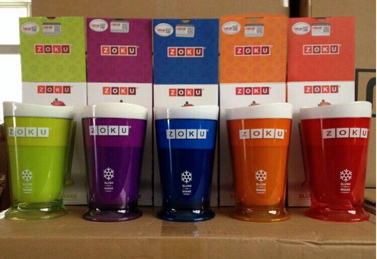 HIGH QUALITY ZOKU Slush Shake Maker ,The authentic Home-made ice Cream Tools, ice cream cup, creative cup. ICE CREAM MAKER DHL