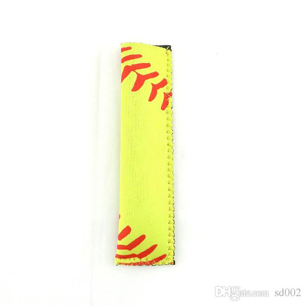 Popular Sports Pop Bag Rectangle Neoprene Popsicle Mould Sleeves Holder Lily Baseball Rugby Ice Cream Cover Easy Carry 1 5nya cc