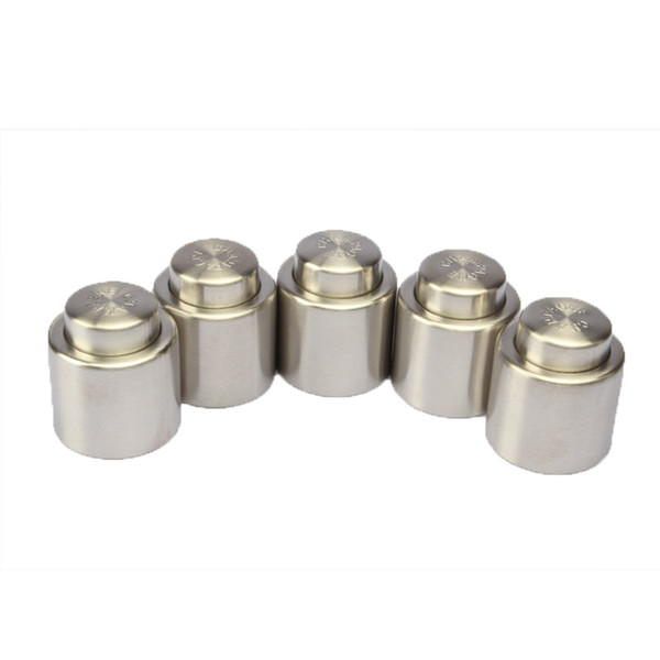 4 Styles Stainless Steel Lid Sealed Red Wine Storage Bottle Stopper Plug Bottle Cap Pressing type Chanpagne Stopper