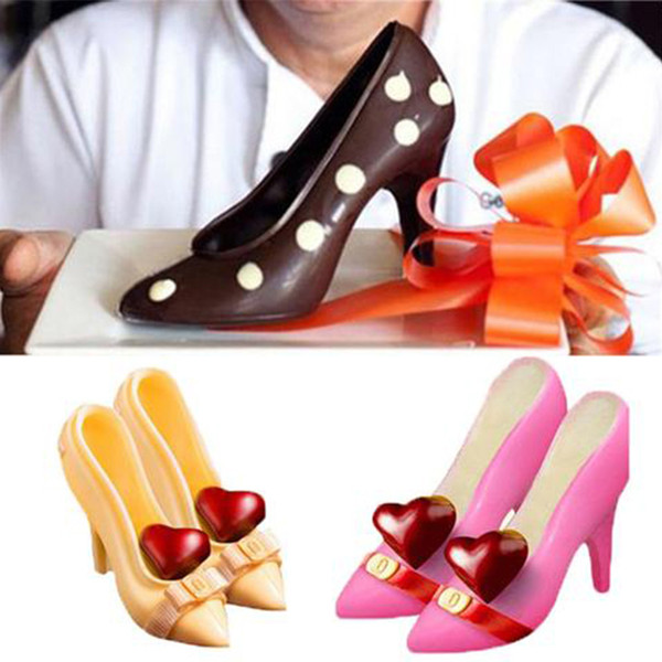 3D Chocolate Mold High Heel Shoes Swan Candy Sugar Paste Molds Cake Decorating Tools for Home Baking sugar craft Wedding Cake