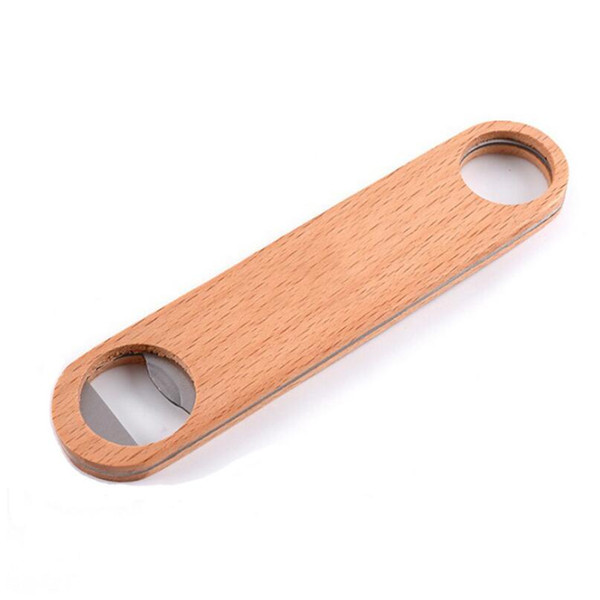 wholesale hot sale 120pcs Wood Beer Bottle Opener Wooden Bottle Openers For Wedding Party Gift free shipping LX5720