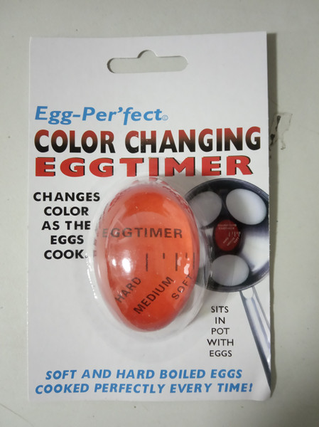 1pcs Egg Perfect Color Changing Timer Yummy Soft Hard Boiled Eggs Cooking Kitchen Eco-Friendly Resin Egg Timer Red timer tools