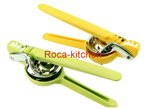 New 2 in 1 Lemon Squeezers Double layer Manually extruding Orange Tool Citrus Lime Juice Maker Kitchen Gadgets