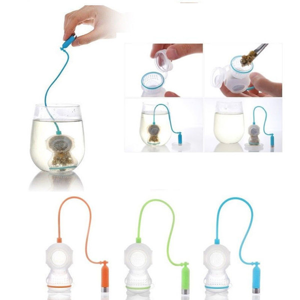 Deep Tea Diver Infuser Loose Leaf Strainer Silicone Mug Herbal Filter Diffusers