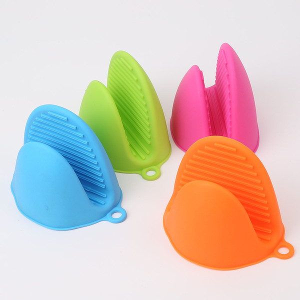 Thickened food-grade silicone anti-hot gloves bowl kitchen insulation tray clip folder baking oven hand clip