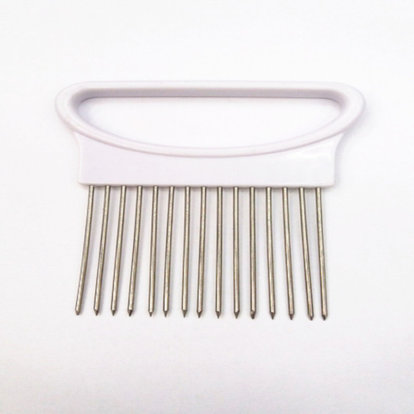 Foreign kitchen gadget, onion fork, fruit insert, stainless steel onion, onion needle cut