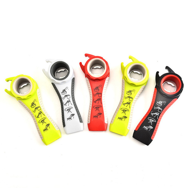 Factory direct sales five-in-one bottle opener, multi-functional creative bottle opener, soda beer, bottle opener, off-the-shelf