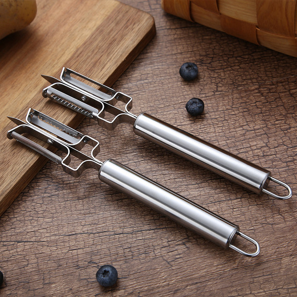 Multi-functional peeler 3A stainless steel peeler double-sided vegetable fruit planer kitchen utensils wholesale