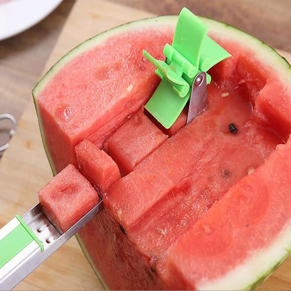 Windmill watermelon cut artifact stainless steel fancy split cutter watermelon cut