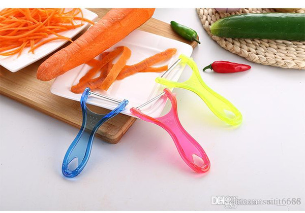 Multifunctional transparent skilled fruit peeler stainless steel blade shaver potatoes apple peeler / planer Health