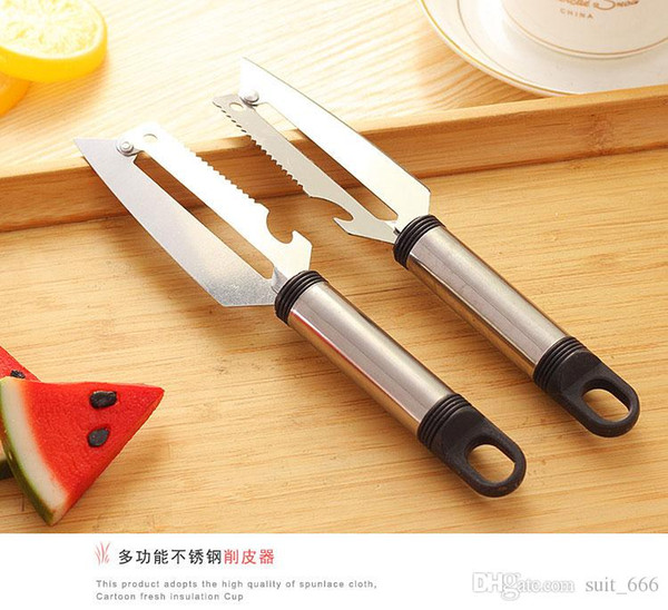 Multifunction stainless steel paring knife fruit knife peeler grater planing fruit peeler apple fruit knife