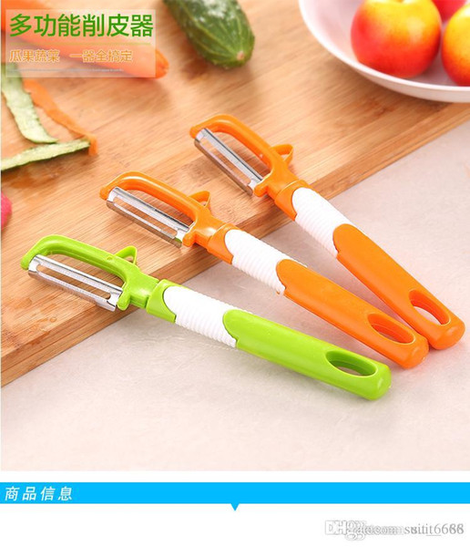 free shipping Candy-colored kitchen utensils can be hanging fruit peeler stainless steel fruit peeler vegetable peeler planer